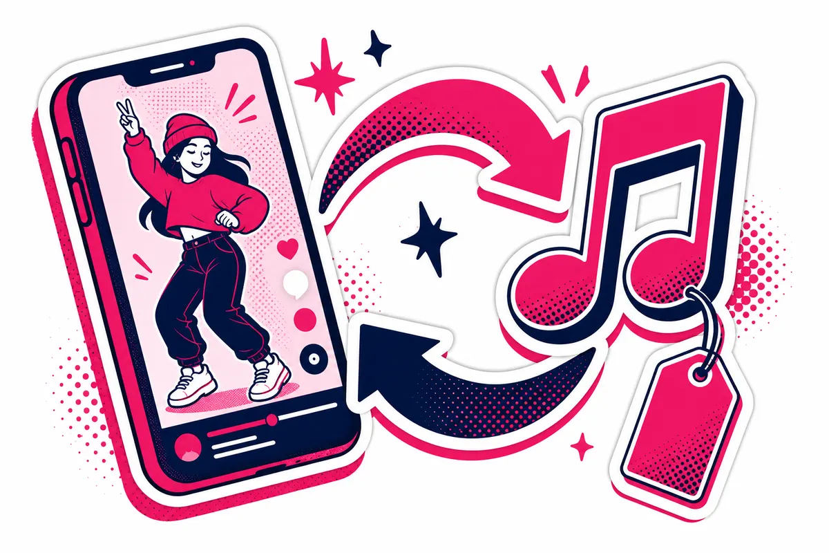 Ilustração: Compartilhamentos para TikTok