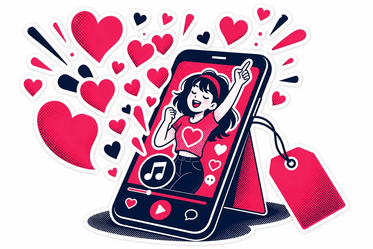 Ilustração: Curtidas para TikTok